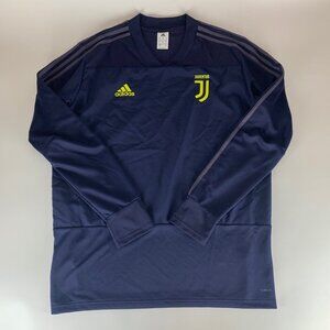 Juventus FC Navy Blue Adidas Climalite Long Sleeve Goalkeeper Jersey Mens XL